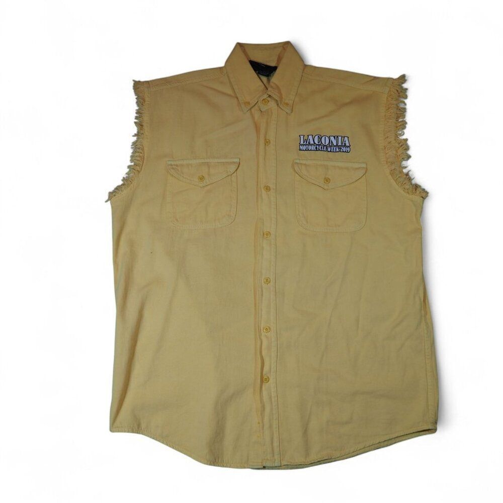 Biker Wear Men's XL Laconia 2019 Motorcycle Week 96 Anniversary Sleeveless